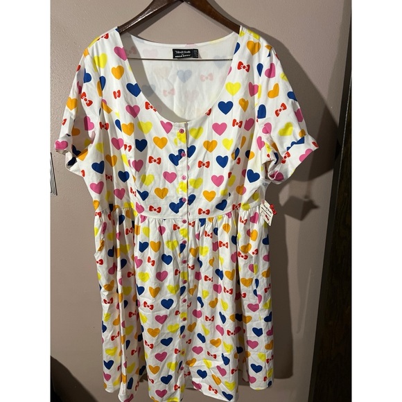 ModCloth by Hello Kitty Heart Pattern Dress nwt - Picture 1 of 5